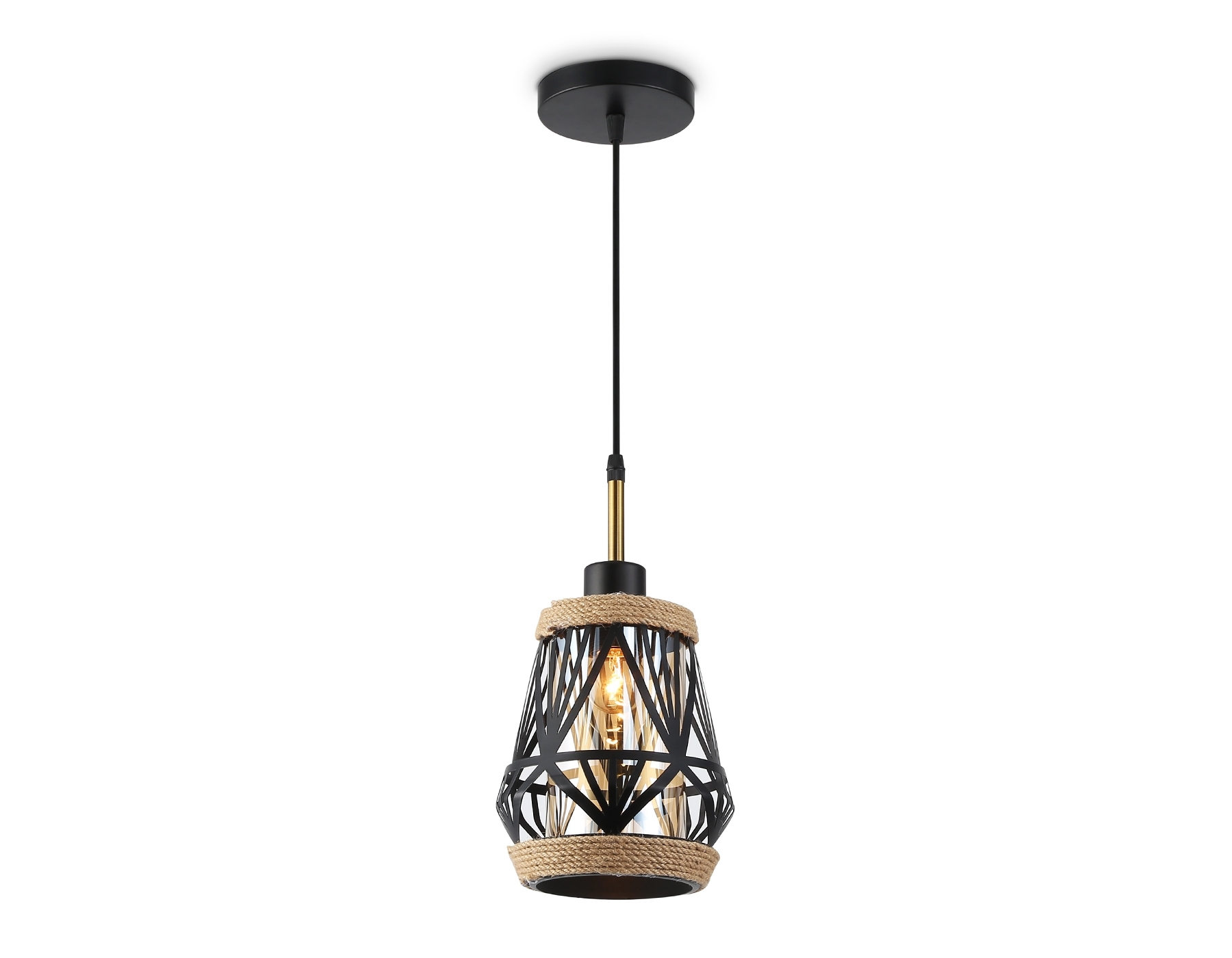 Светильник Ambrella light TR8521 BK/SB черный/бронза E27 max 60W D170*1000