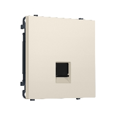 Комплект механизма компьютерной розетки SIGMA Бежевый матовый RJ-45 (8P8C) CAT6 с/ш QUANT PRO (SP3320, PR188)