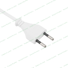 Шнур сетевой Rexant вилка плоская без розетки, кабель 2x0.5 мм², длина 1,8 м., белый