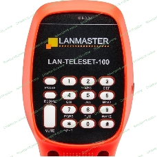 Трубка телефонная Lanmaster LAN-TELESET-100 для тестирования красный