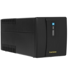 Источник бесперебойного питания ExeGate SpecialPro UNB-1200.LED.AVR.2SH.3C13.USB 1200VA/750W, LED, AVR, 2*Schuko+3*C13, USB,съемн.кабель, металлический корпус, черный