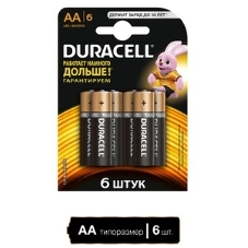 Батарейки Duracell LR6-10BL BASIC (6/60/16800) (10 в уп-ке шт.)