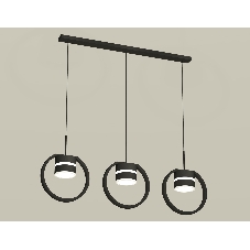 Светильник Ambrella light XB9107153/3 SBK/FR черный песок/белый матовый GX53 (C9107, N8445)