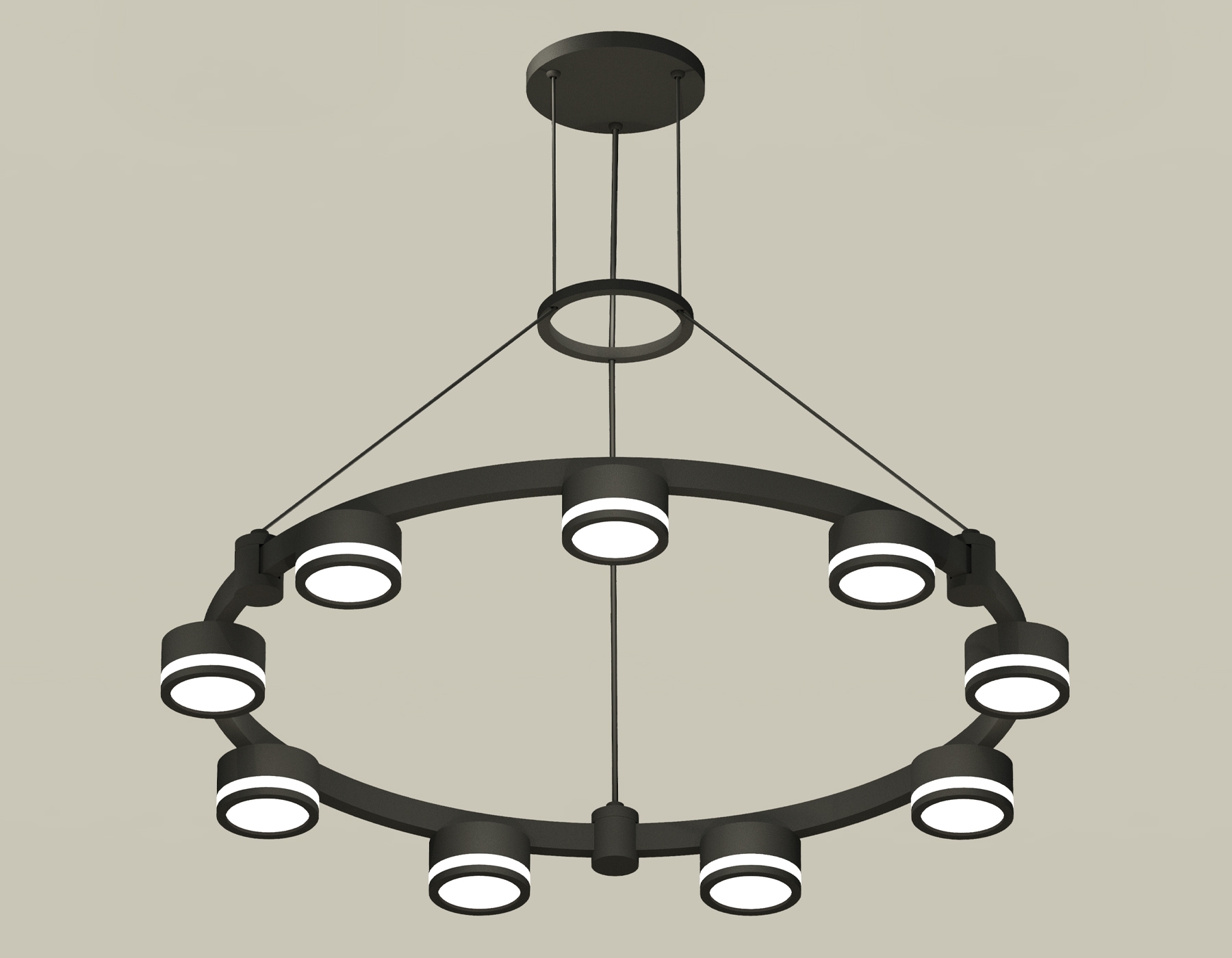Светильник Ambrella light XR92051900/9 SBK/FR черный песок/белый матовый GX53 (A9205, C9242, N8415)