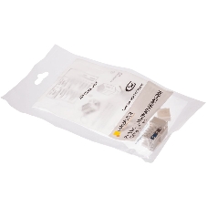 Модуль Keystone, RJ45, кат.5E, UTP, 90 градусов, узкий, со шторкой, белый