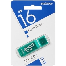 Флешка USB Smartbuy Glossy series Green (SB4 GbGS-G), 4Gb, USB 2.0, R/W 25/15, зеленый