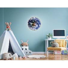 Настенно-потолочный светодиодный светильник Ambrella light FW11134 BK черный 31W LED 3000-6400K D500*38