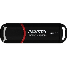 Флешка USB ADATA UV150 (AUV150-64G-RBK), 64Gb, USB 3.0, R/W 100/40, черный