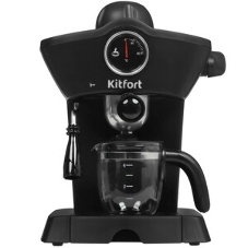 Кофеварка рожковая Kitfort КТ-706 черный, исп. кофе - молотый, 0,25 л, 800 Вт, 3,5 бар
