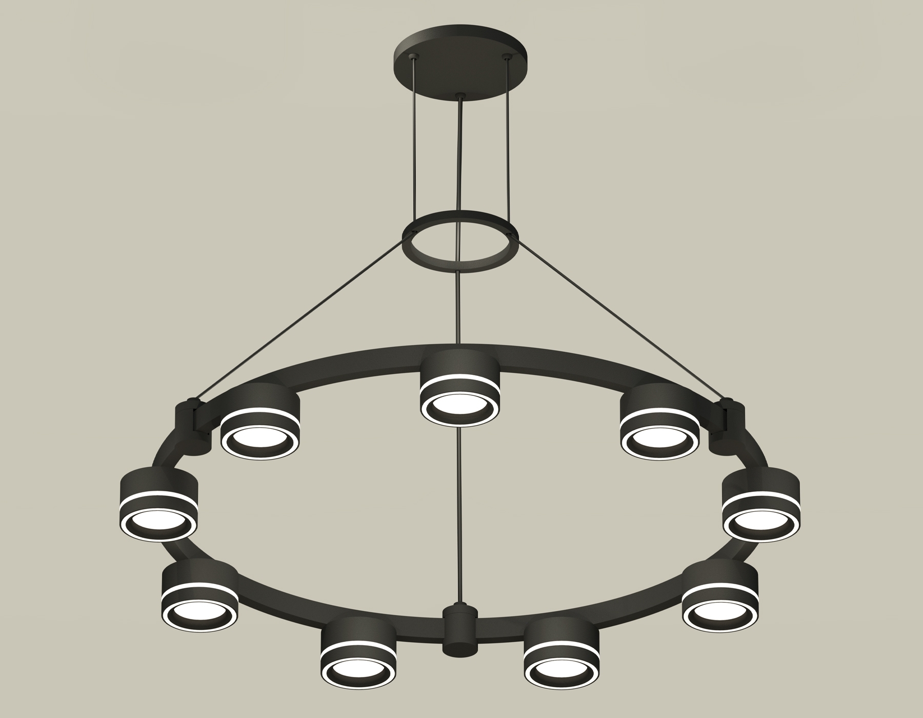 Светильник Ambrella light XR92051901/9 SBK/FR черный песок/белый матовый GX53 (A9205, C9242, N8434)