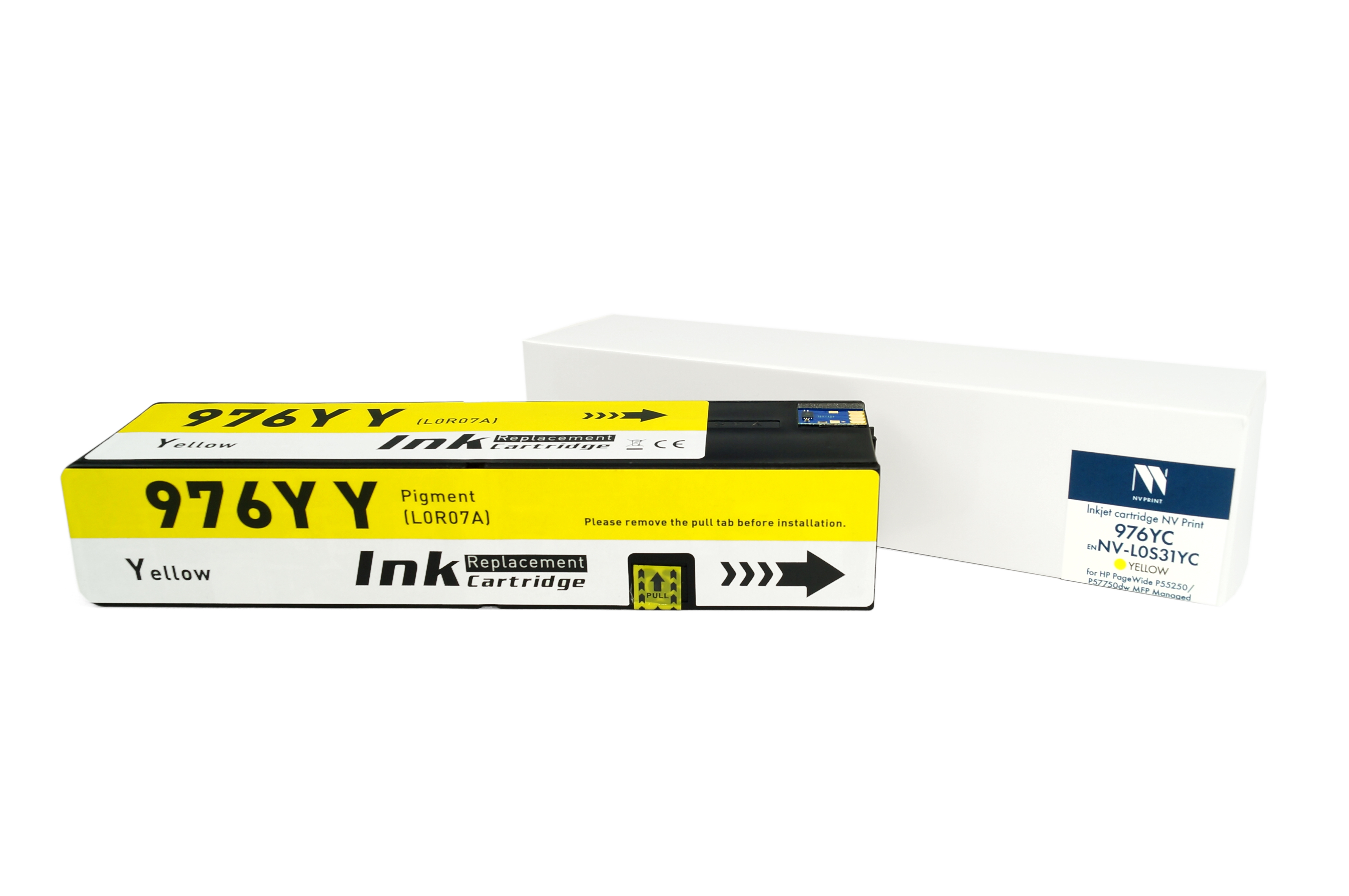 Картридж струйный NVPrint 976YC (NV-L0S31YC) желтый для HP PageWide P55250/P57750dw MFP Managed (16000 стр) совместимый
