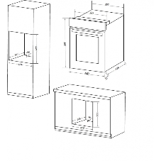Шкаф духовой электрический Maunfeld EOEM516B, встраиваемый