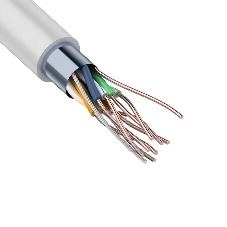 Кабель витая пара Rexant F/UTP, cat.5e, ZH нг(А)-HF, 4PR, 24AWG, внутренний, серый, 305 м