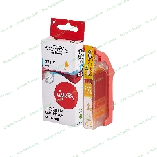 Картридж струйный Sakura 2936B004 (521 Y) для Canon, желтый, 8,4 мл., 530 к.