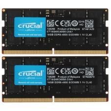 Оперативная память Crucial, DDR5, 16GB (1x16 GB), 4800 MHz, CL40, DIMM