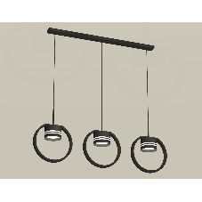 Светильник Ambrella light XB9107154/3 SBK/FR черный песок/белый матовый GX53 (C9107, N8478)