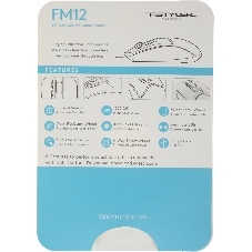 Мышь проводная A4Tech Fstyler FM12 черный, 1200 dpi, USB, кнопки - 3