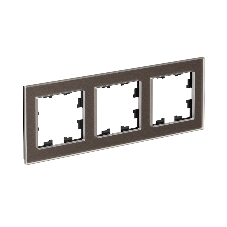 Рамка 3-м AtlasDesign Nature стекло мокко SchE ATN320603