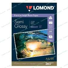 Фотобумага Lomond 1106301 A4/260г/м2/20л./белый полуглянцевое для струйной печати