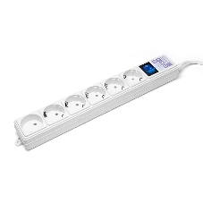 Сетевой фильтр Power Cube 1,9 м 6 розеток (белый) 16B/3,5 кВт