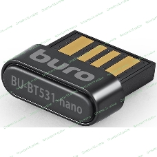 Адаптер USB Buro BU-BT531-nano Bluetooth 5.3+EDR class 1.5 20м черный