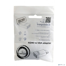 Переходник Gembird Переходник HDMI-VGA Cablexpert A-HDMI-VGA-001, 19M/15F