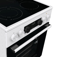 Плита электрическая Gorenje GECS5C70WA белый, конфорок 4 электрических, духовка 70 л, 50 см x 85 см x 59.4 см