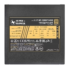 Блок питания Super Flower Power Supply Leadex III Gold, 1000 Ватт, 1000W, ATX 3.1, 140мм, 8xSATA, 4xPCI-E(6+2), 1x12VHPWR(12+4), APFC, 80+ Gold, Full Modular