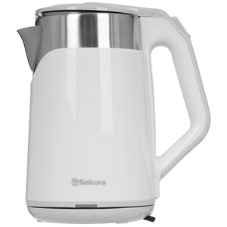 Чайник Sakura SA-2172W 1.8 л, двухслойный белый