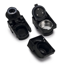Кофеварка Polaris PCM 2020 3-in-1 черный/нержавеющая сталь, исп. кофе - молотый/капсулы, 0.8 л, 1450 Вт, 20 бар