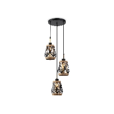Светильник Ambrella light TR8522/3 BK/SB черный/бронза E27/3 max 60W D380*1000