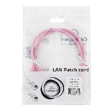 Патч-корд UTP Cablexpert cat.5e, 0.5м, литой, многожильный, розовый