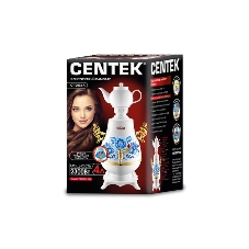 Самовар Centek CT-0092 A (белый+рисунок+золото), 4.0л, 2300 Вт, поддерж.t + LED индикатор