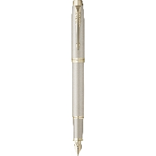 Ручка перьевая Parker IM Monochrome F328 (2172953) Champagne PVD F сталь нержавеющая подар.кор.