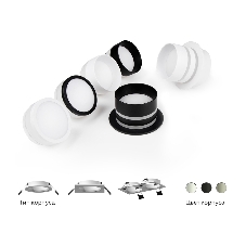 Корпус светильника C6514 SGR серый песок D80*H25mm MR16 GU5.3