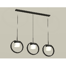 Светильник Ambrella light XB9107155/3 SBK/FR черный песок/белый матовый GX53 (C9107, N8402)