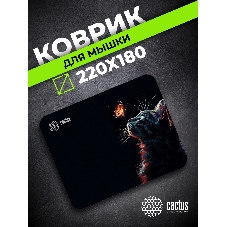 Коврик для мыши Cactus Night Cat 220x180x2мм (CS-MP-P12XS)