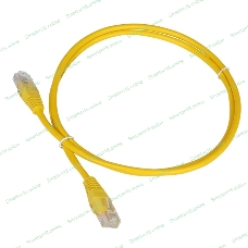 Патч-корд Lanmaster TWT UTP кат.5e, с заливными колпачками, 0.15 м, желтый