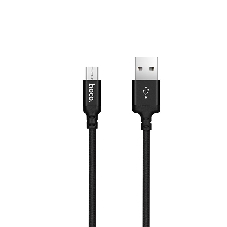 Кабель HOCO X14 USB 2.0, AM/microBM, черный, 2м
